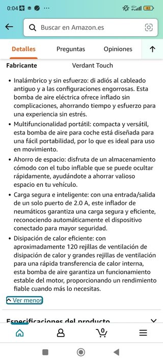 BOMBA PARA INFLAR NEUMÁTICOS ETC