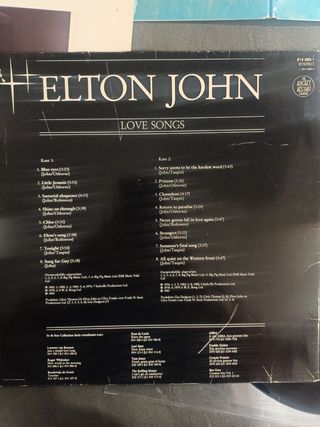 lote 2 LP vinilo ELTON JOHN