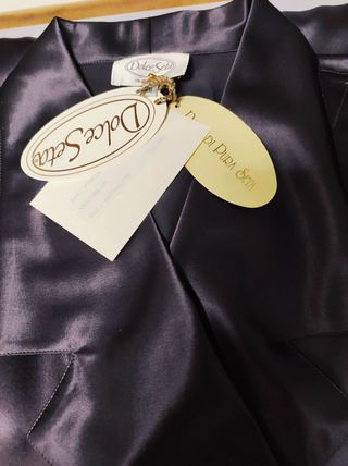 Vestaglia tg 48, pura seta antacite