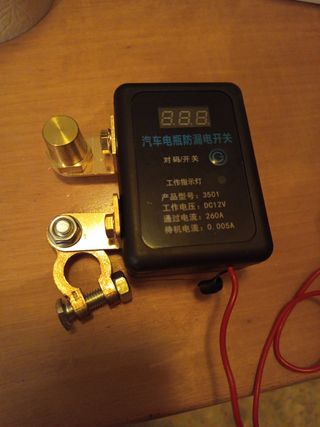 Desconectador batería coche