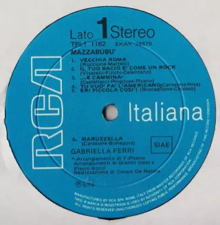 GABRIELLA FERRI 2 vinili MAZZABUBU' + Gabriella