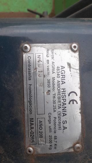 Carretilla elevadora agria 4x4