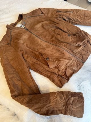 Chaqueta marron ante