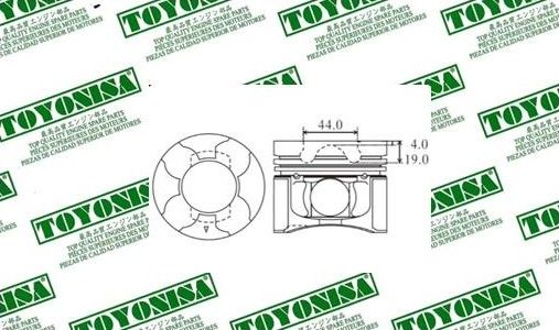 Pistón Completo Mitsubishi 4D56T CRDi (STD, +0,50)