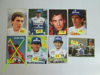 cartoline 10 x 15 collezione Ayrton Senna