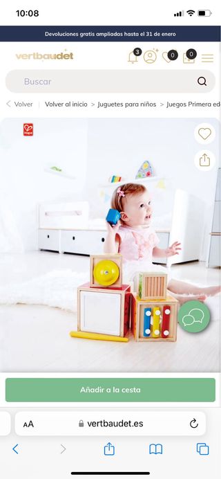 Set cajas encastradas de musica bebe estimulacion