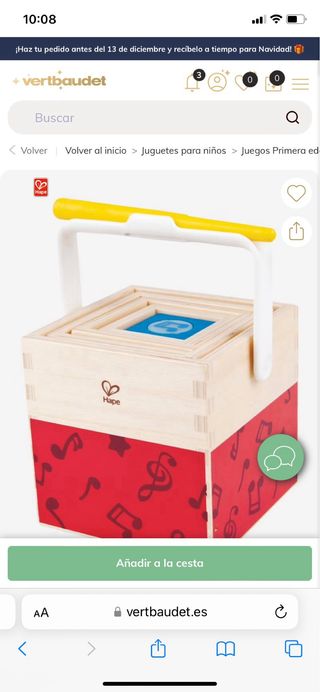 Set cajas encastradas de musica bebe estimulacion