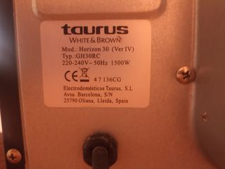Horno eléctrico Taurus