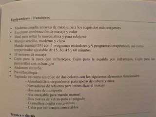 Cama masaje y calor para la circulacion