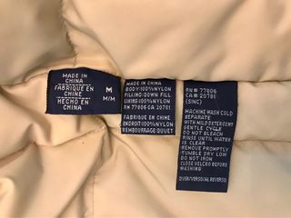 Tommy Hilfiger abrigo chubasquero plumífero azul M