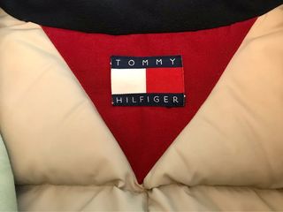 Tommy Hilfiger abrigo chubasquero plumífero azul M