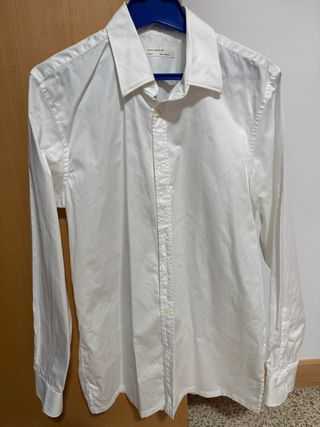 Camisa blanca hombre Zara