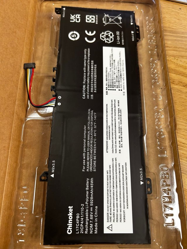 CHINOKET L17C4PB0 Batería  lenovo  IdeaPad 530S...