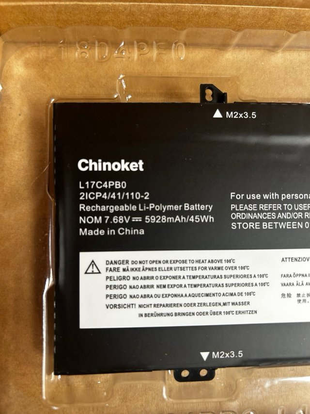 CHINOKET L17C4PB0 Batería  lenovo  IdeaPad 530S...