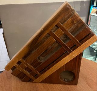 Ceppo per coltelli in legno