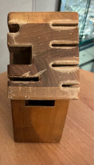 Ceppo per coltelli in legno