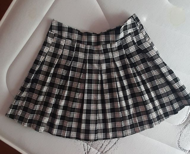 Falda de cuadros L Stradivarius