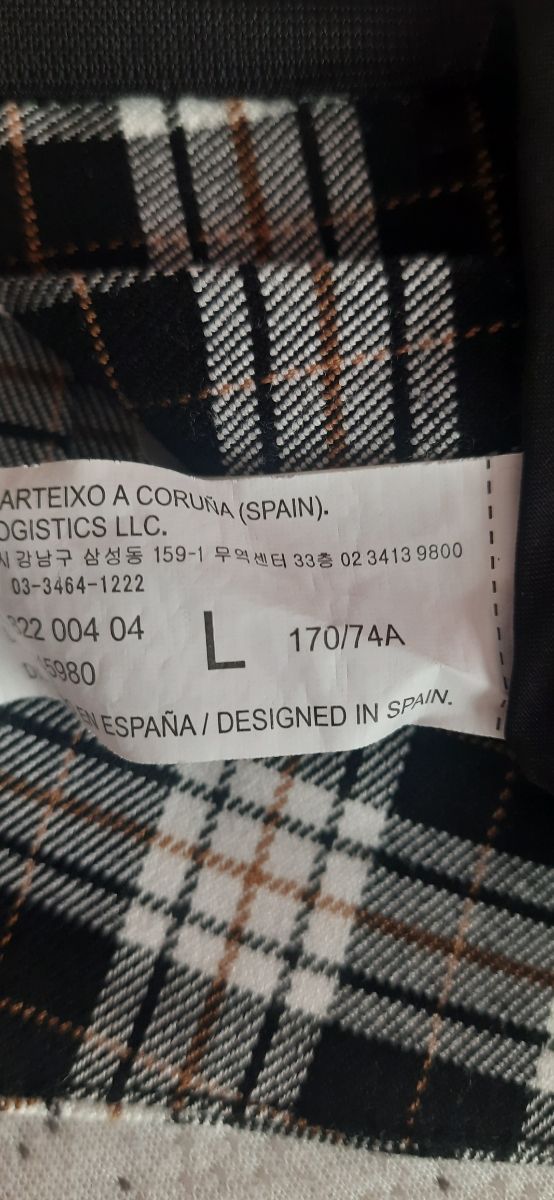 Falda de cuadros L Stradivarius