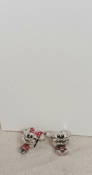 Pareja de charms plata de ley s925.no negociable