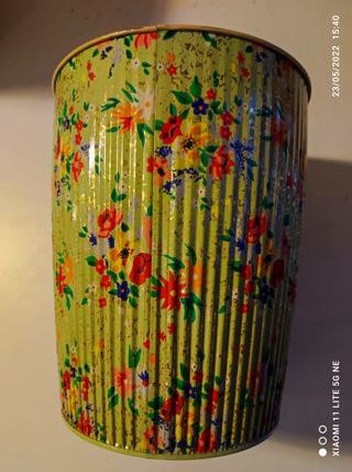 Set tre cestini in metallo vintage
