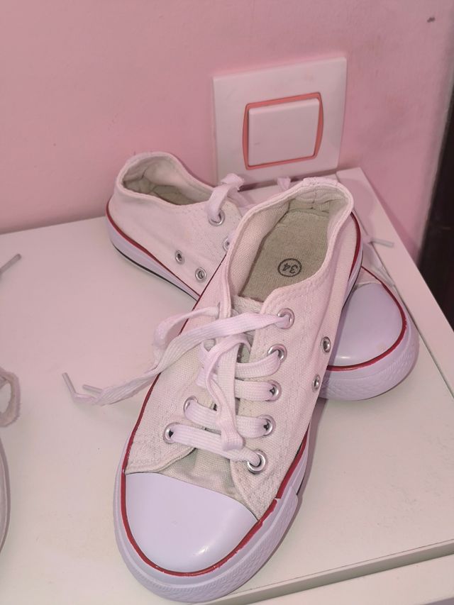 LoTe 5e  3 pares zapatillas deportivas N" 34 y 35