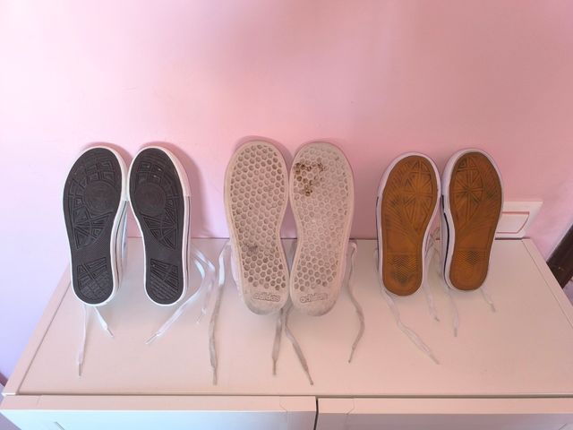 LoTe 5e  3 pares zapatillas deportivas N" 34 y 35