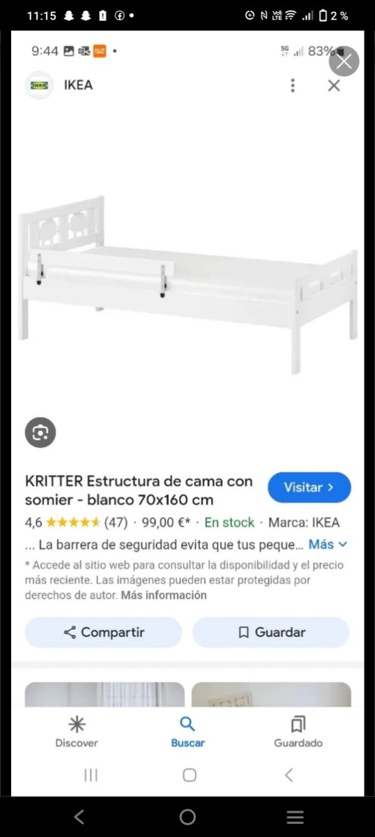 Cama infantil ikea
