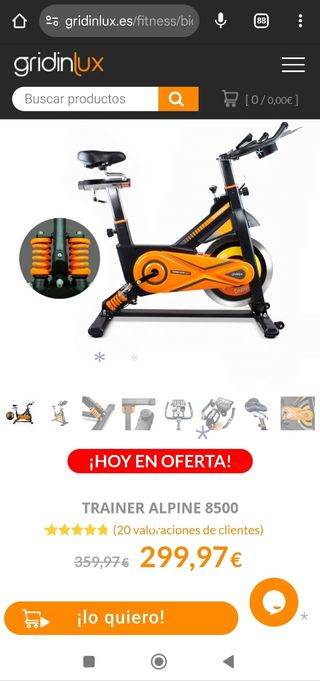 Bicicleta estática Spinning