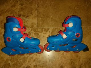 Equipo iniciación patinaje. Azul. T 30 - 32
