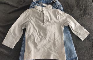 Conjunto de calças e camisola