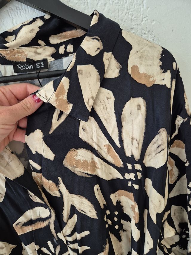 Vestido camisero con cinturon. Black Fri