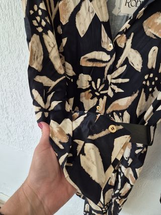 Vestido camisero con cinturon. Black Fri