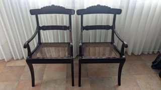 Sillones madera maciza