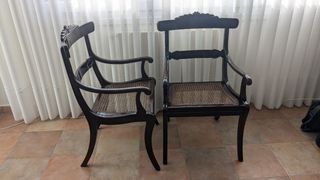 Sillones madera maciza