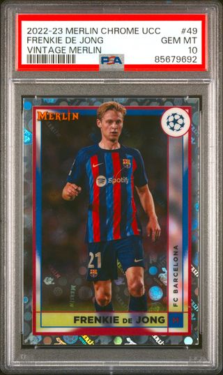⚽ Cromo FRENKIE DE JONG #49 👉 PSA 10