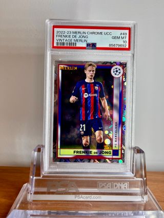 ⚽ Cromo FRENKIE DE JONG #49 👉 PSA 10