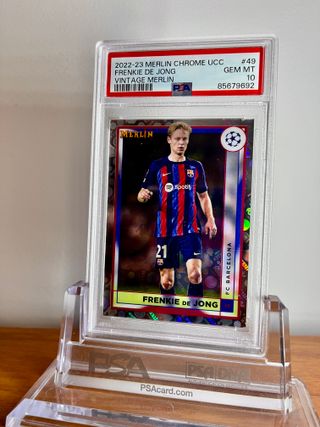 ⚽ Cromo FRENKIE DE JONG #49 👉 PSA 10