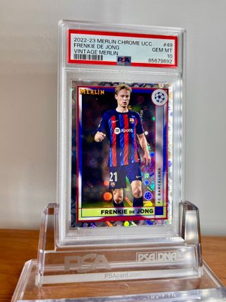 ⚽ Cromo FRENKIE DE JONG #49 👉 PSA 10