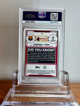 ⚽ Cromo FRENKIE DE JONG #49 👉 PSA 10
