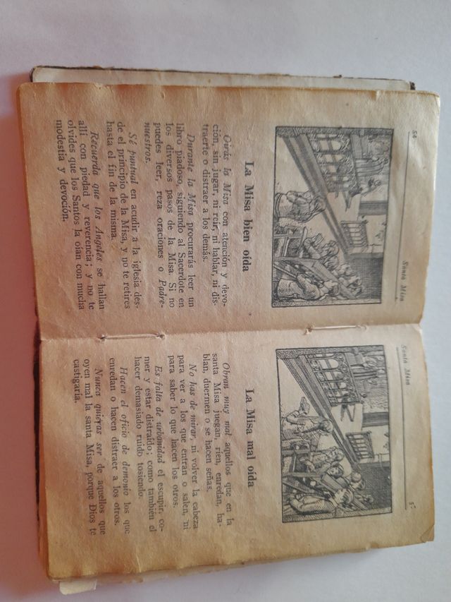 Vecchio messale per ragazze o.