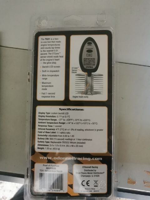 Misuratore temp. motore macc.modellismo