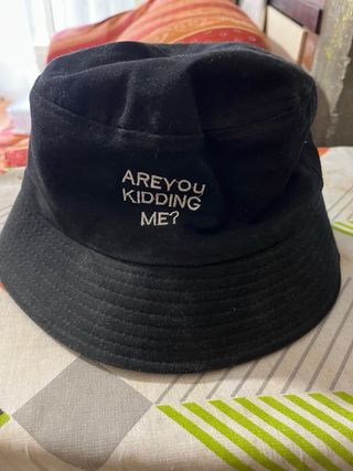 Cappello da pescatore con scritta estetica 