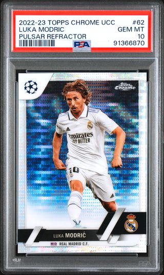 ⚽ Cromo LUKA MODRIC #62 👉 PSA 10  👀POP 1