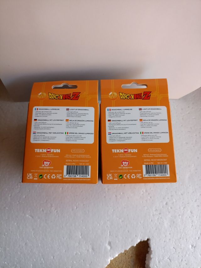 2 (DOS) Lámparitas LED decorativa Dragón Ball Z