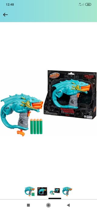Pistola Nerf dungeons and dragons NUEVO