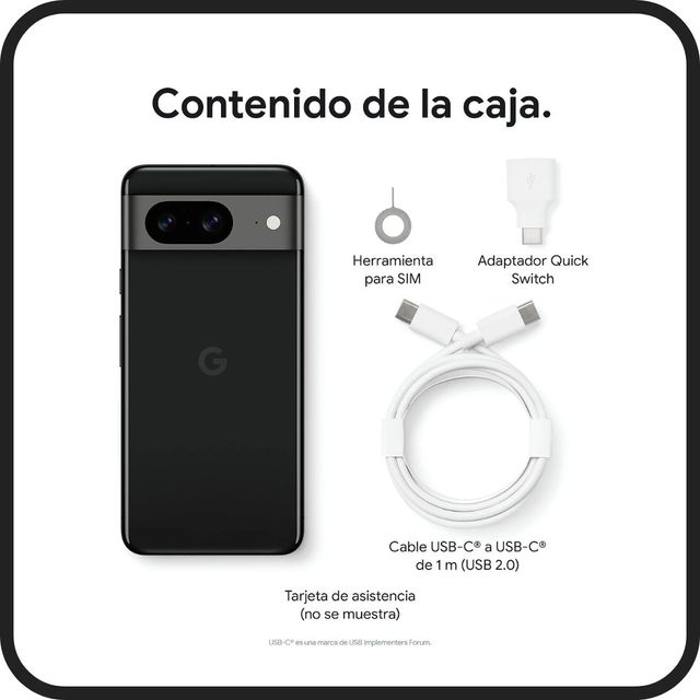 ‼️OFERTA‼️Google Pixel 8 NUEVO - 256GB - Negro