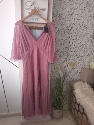 Vestido Fucsia Massimo Dutti