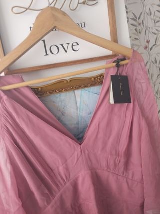 Vestido Fucsia Massimo Dutti