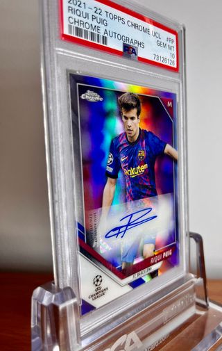 ⚽ Cromo Firmado RIQUI PUIG #RP 👉 PSA 10