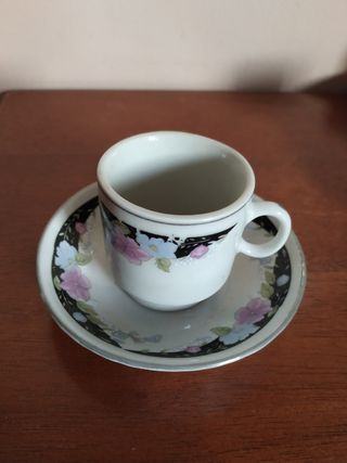 Juego de café de tazas mini. 6 servicios